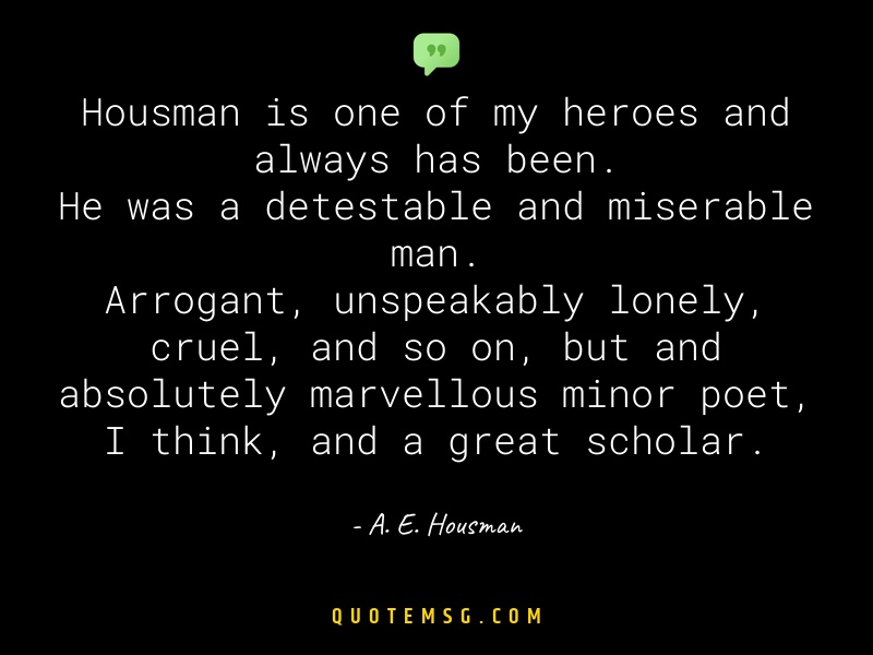 Image of A. E. Housman