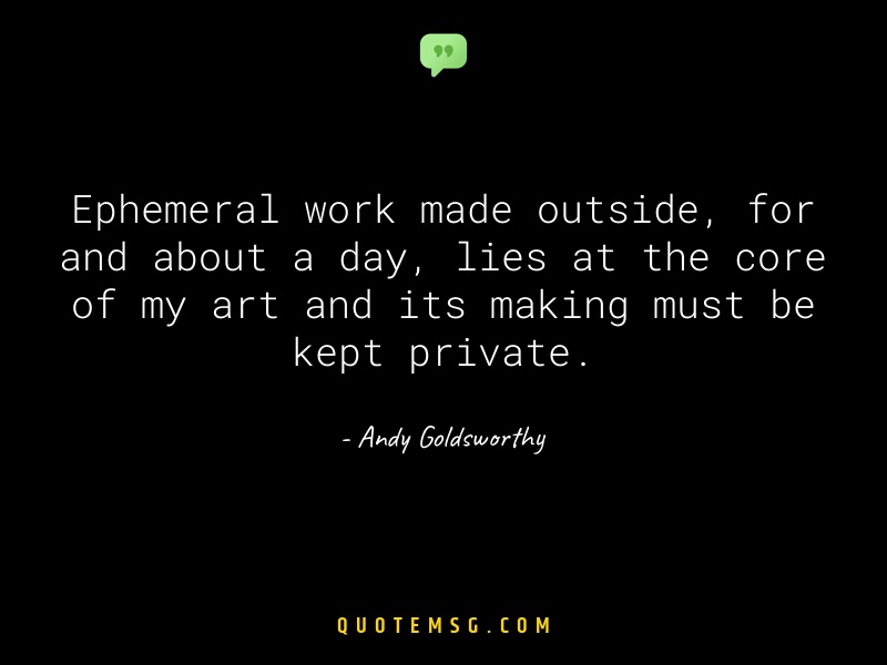 Image of Andy Goldsworthy