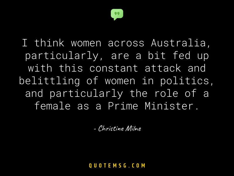 Image of Christine Milne