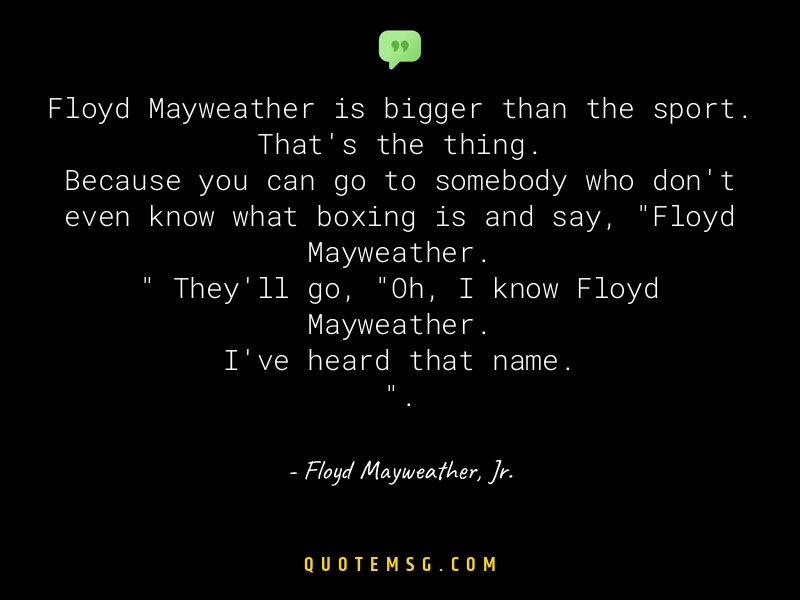 Image of Floyd Mayweather, Jr.