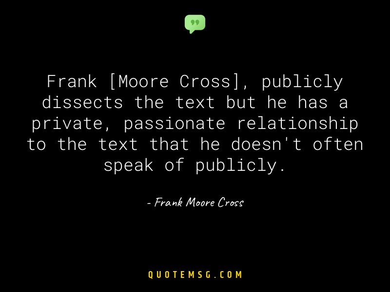 Image of Frank Moore Cross