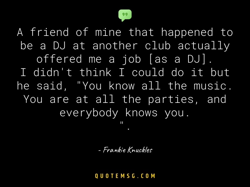 Image of Frankie Knuckles