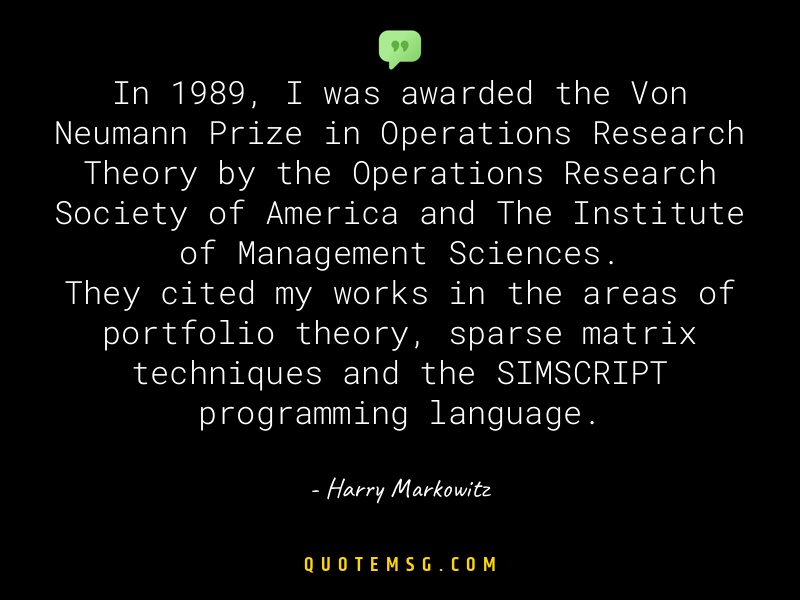 Image of Harry Markowitz