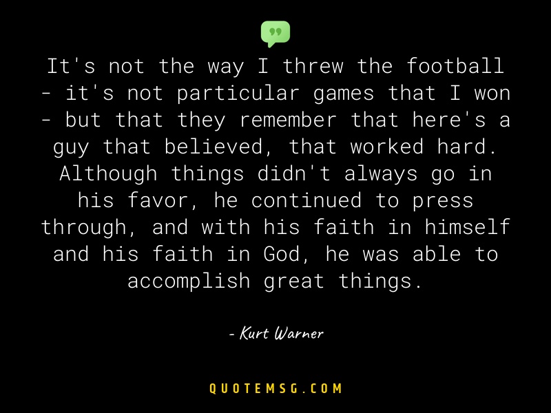 Image of Kurt Warner