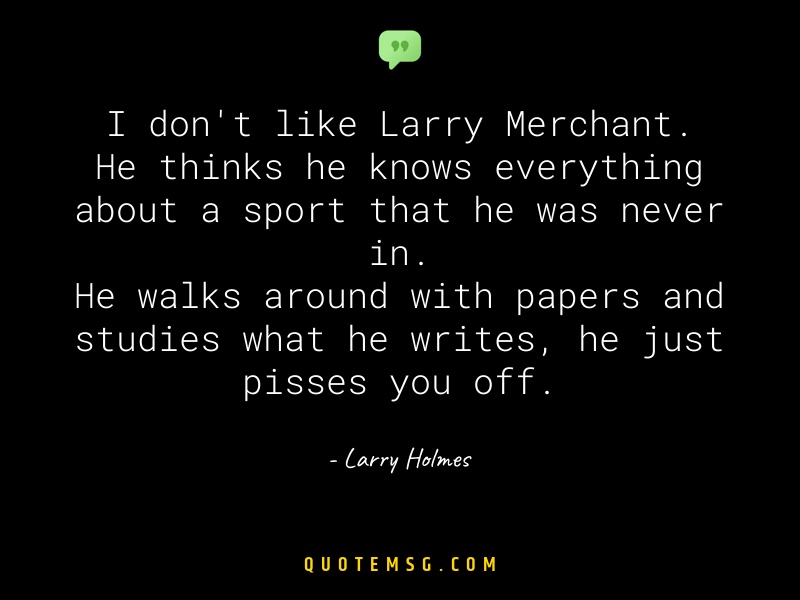 Image of Larry Holmes