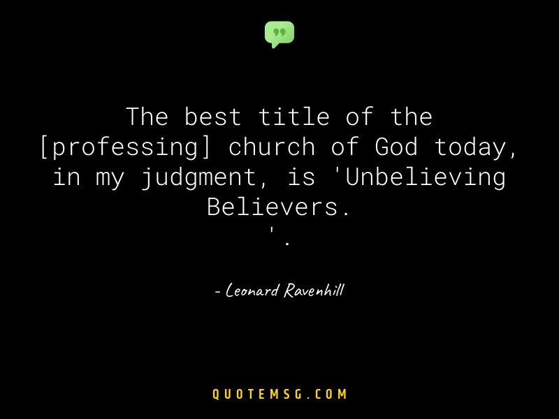 Image of Leonard Ravenhill