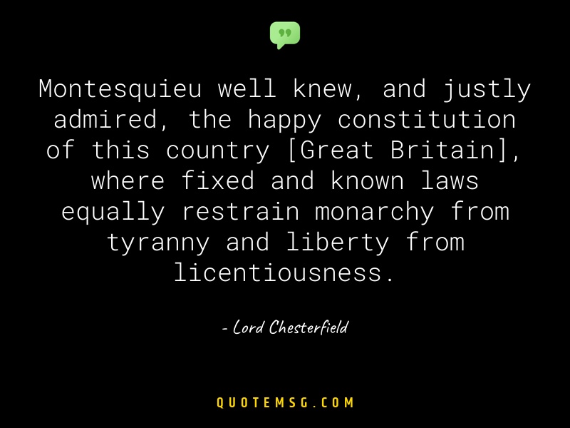 Image of Lord Chesterfield