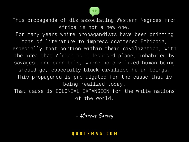 Image of Marcus Garvey