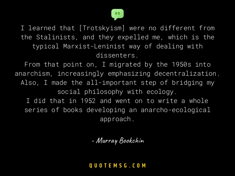 Image of Murray Bookchin