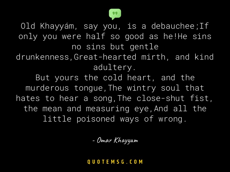 Image of Omar Khayyam