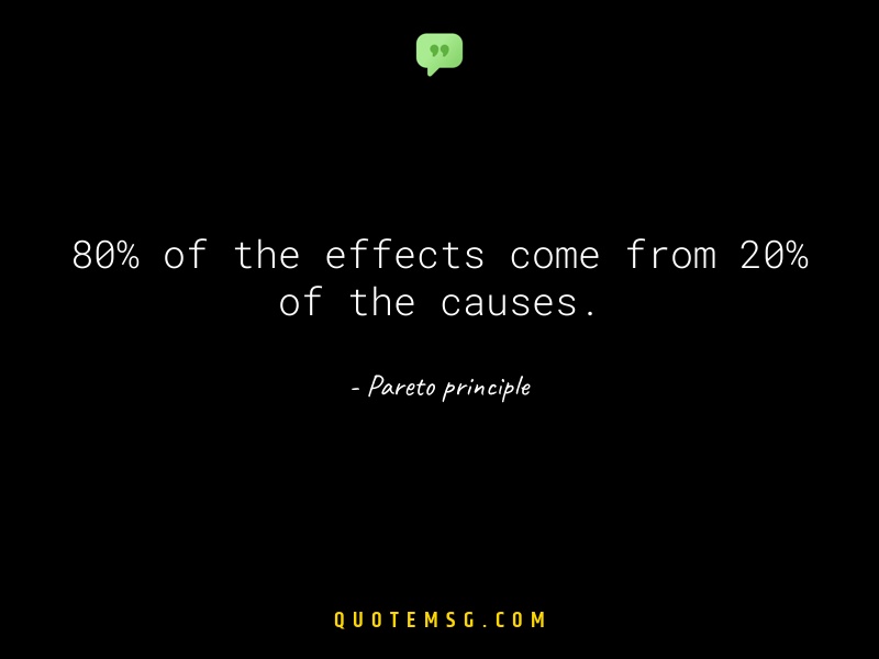 Image of Pareto principle