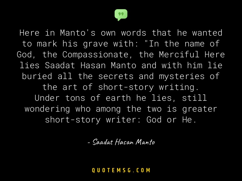 Image of Saadat Hasan Manto